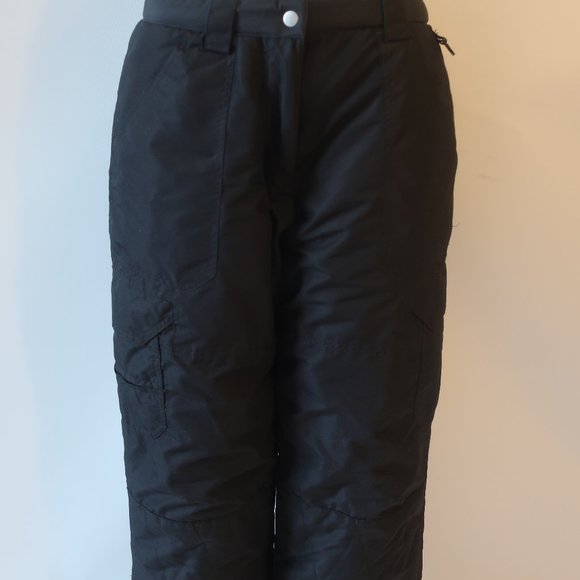 Womens Climate Control Black Cargo Pockets Ankle Zip Ski Snow Pants S * - Picture 5 of 10